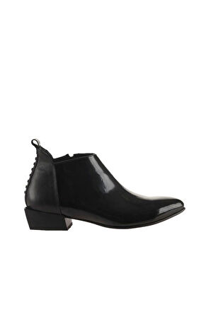 Bueno Shoes Siyah Rugan-deri Kadın Topuklu Bot 01wp7108
