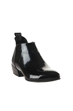 Bueno Shoes Siyah Rugan-deri Kadın Topuklu Bot 01wp7108
