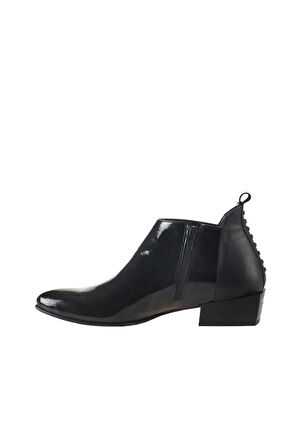 Bueno Shoes Siyah Rugan-deri Kadın Topuklu Bot 01wp7108