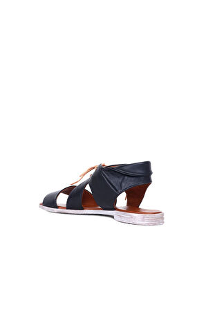 Bueno Shoes Siyah Deri Kadın Sandalet 01wq2000