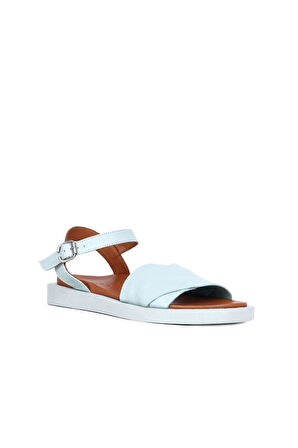 Bueno Shoes Turkuaz Deri Kadın Sandalet 01wq9102