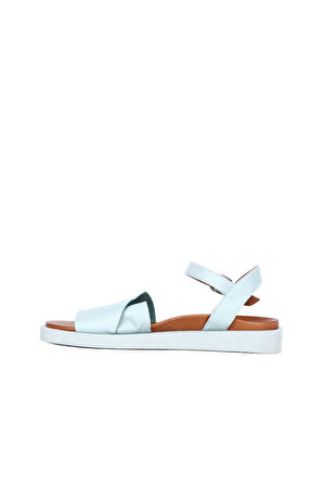 Bueno Shoes Turkuaz Deri Kadın Sandalet 01wq9102