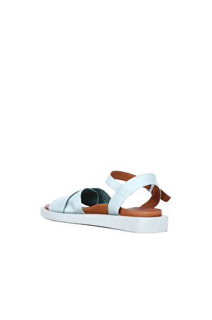 Bueno Shoes Turkuaz Deri Kadın Sandalet 01wq9102