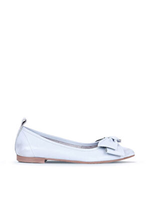 Bueno Shoes Mavi Deri Kadın Babet 01wr3100