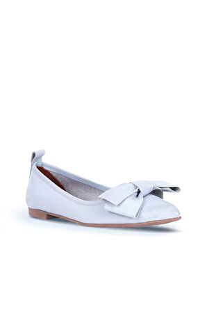 Bueno Shoes Mavi Deri Kadın Babet 01wr3100