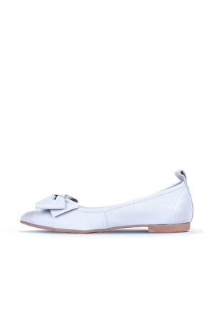 Bueno Shoes Mavi Deri Kadın Babet 01wr3100