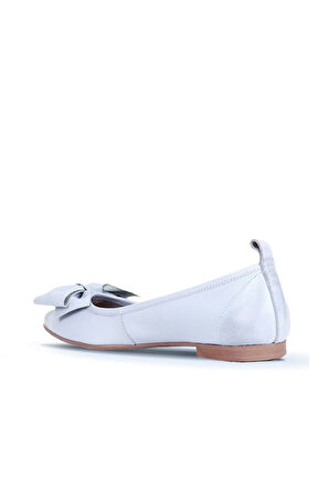 Bueno Shoes Mavi Deri Kadın Babet 01wr3100