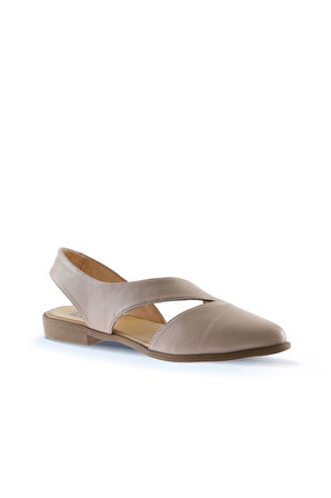 Bueno Shoes Gri Deri Kadın Sandalet 01ws2311