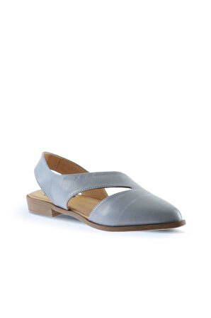 Bueno Shoes Mavi Deri Kadın Sandalet 01ws2311