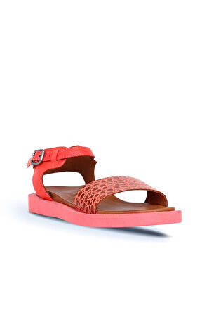 Bueno Shoes Mercan Deri Kadın Sandalet 01ws2820