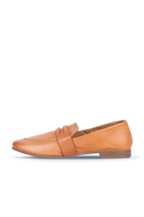 Bueno Shoes Taba Deri Kadın Loafer 01ws5302