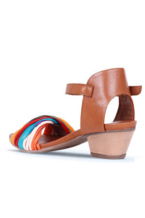 Bueno Shoes Multi M10 Deri Kadın Topuklu Sandalet 01wq1400