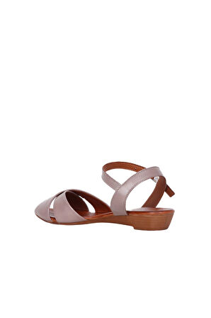 Bueno Shoes Gümüş Deri Kadın Sandalet 01wn3808