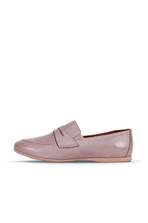 Bueno Shoes Gri Deri Kadın Loafer 01ws0317