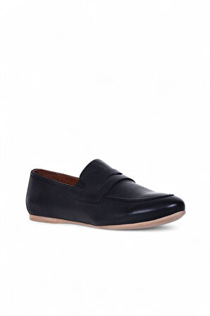 Bueno Shoes Siyah Deri Kadın Loafer 01ws0317