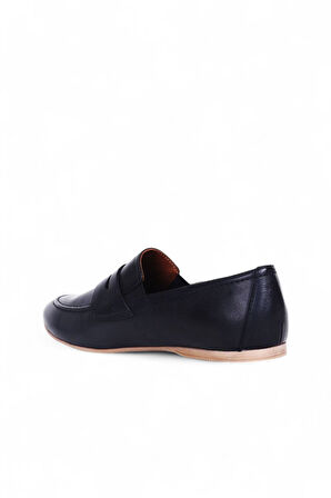 Bueno Shoes Siyah Deri Kadın Loafer 01ws0317