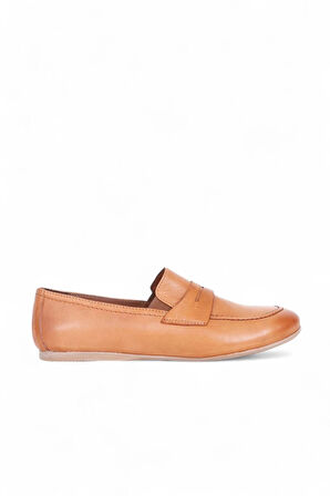 Bueno Shoes Taba Deri Kadın Loafer 01ws0317