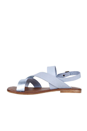 Bueno Shoes Mavi Deri Kadın Sandalet 01ws6905