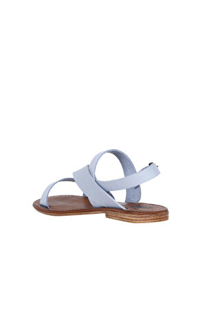 Bueno Shoes Mavi Deri Kadın Sandalet 01ws6905