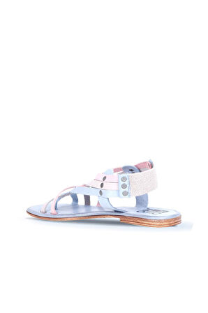 Bueno Shoes Mavi Multi Deri Kadın Sandalet 01ws6906