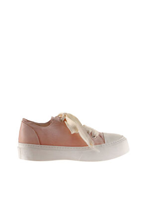 Bueno Shoes Pudra Beyaz Deri Kadın Düz Ayakkabı 01ws10900