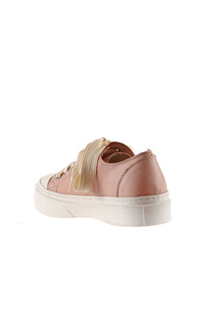 Bueno Shoes Pudra Beyaz Deri Kadın Düz Ayakkabı 01ws10900