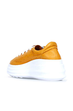 Bueno Shoes Sarı Deri Kadın Sneakers 01ws11501