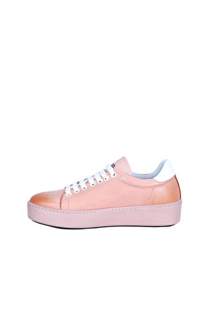 Bueno Shoes Pudra Beyaz Deri Kadın Spor Ayakkabı 01wt2701