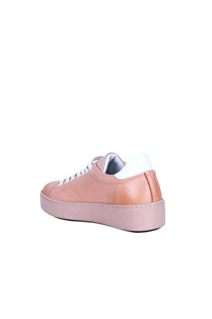 Bueno Shoes Pudra Beyaz Deri Kadın Spor Ayakkabı 01wt2701