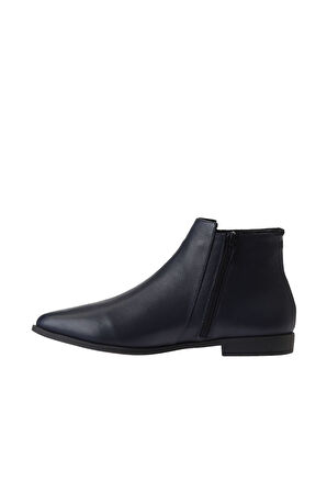 Bueno Shoes Lacivert Deri Kadın Düz Bot 01wp0703