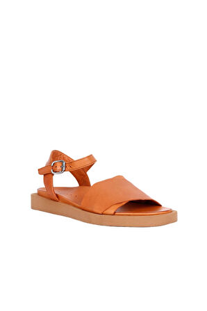 Bueno Shoes Taba Deri Kadın Sandalet 01wq9102