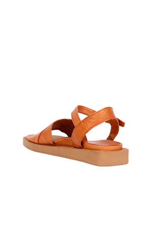 Bueno Shoes Taba Deri Kadın Sandalet 01wq9102