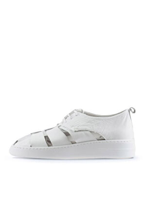 Bueno Shoes Beyaz Deri Erkek Spor Ayakkabı 01ms11302