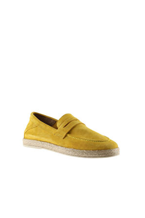 Bueno Shoes Sarı Süet Erkek Espadril Ayakkabı 01ms12700