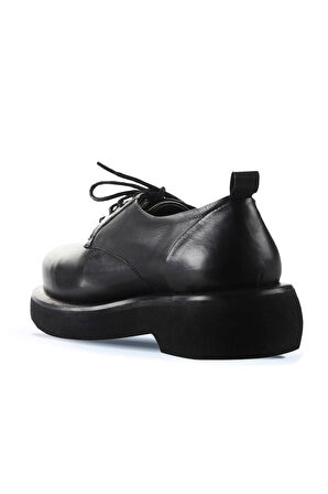 Bueno Shoes Siyah Deri Kadın Klasik Ayakkabı 01wt0500