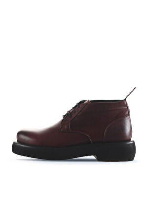 Bueno Shoes Bordo Deri Kadın Düz Bot 01wt0503