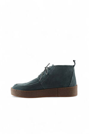 Bueno Shoes Yeşil Süet Kadın Düz Bot 01wt3000