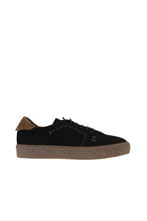 Bueno Shoes Siyah Taba Süet Kadın Dolgu Topuklu Ayakkabı 01wt3200