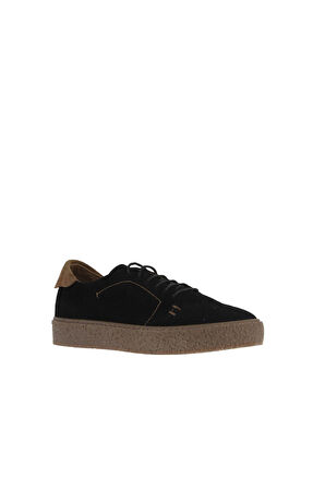 Bueno Shoes Siyah Taba Süet Kadın Dolgu Topuklu Ayakkabı 01wt3200