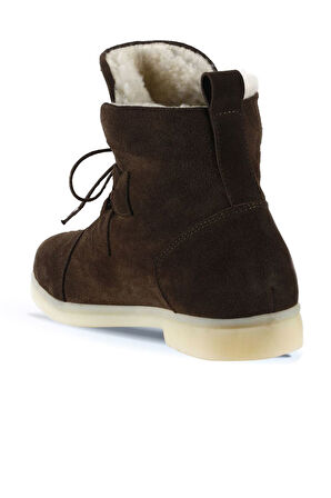 Bueno Shoes Haki Süet Kadın Düz Bot 01wt3301