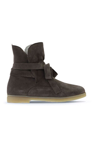 Bueno Shoes Vizon Süet Kadın Düz Bot 01wt3303