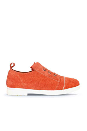 Bueno Shoes Kiremit Süet Kadın Az Topuklu Ayakkabı 01wt3310