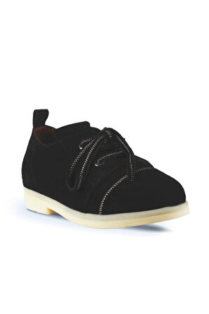 Bueno Shoes Siyah Süet Kadın Az Topuklu Ayakkabı 01wt3310