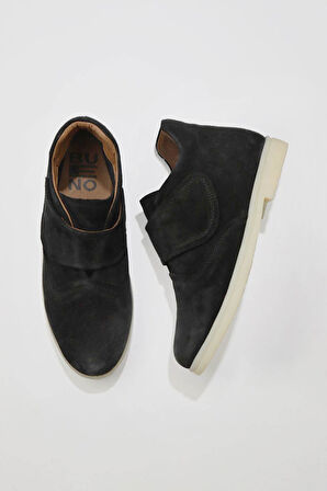 Bueno Shoes Siyah Süet Kadın Düz Bot 01wt3312