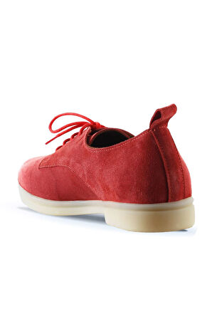 Bueno Shoes Nar Çiçeği Süet Kadın Az Topuklu Ayakkabı 01wt3313