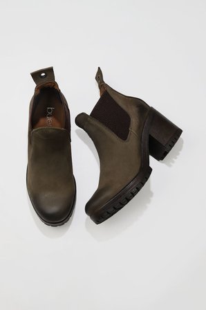 Bueno Shoes Haki Nubuk Kadın Topuklu Bot 01wr6905