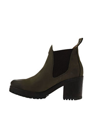 Bueno Shoes Haki Nubuk Kadın Topuklu Bot 01wr6905