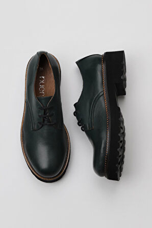 Bueno Shoes Yeşil Deri Kadın Klasik Ayakkabı 01wt0809