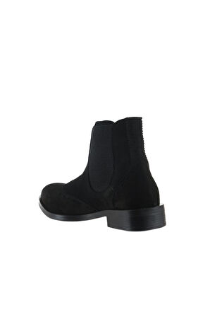 Bueno Shoes Siyah Nubuk Kadın Düz Bot 01wt2402