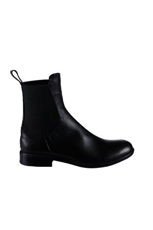 Bueno Shoes Siyah Deri Kadın Düz Bot 01wt2602